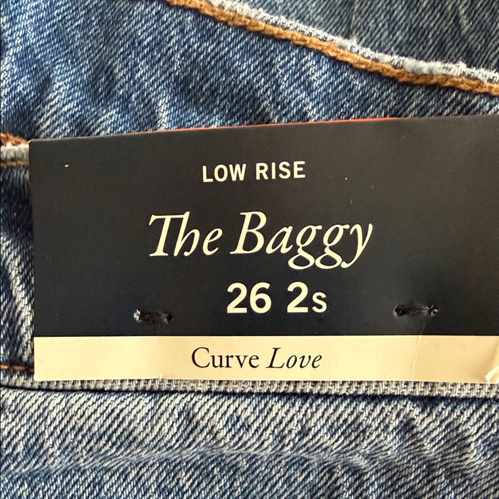 Abercrombie & Fitch The Baggy Women's Jeans - Medium Blue - Picture 2 of 3